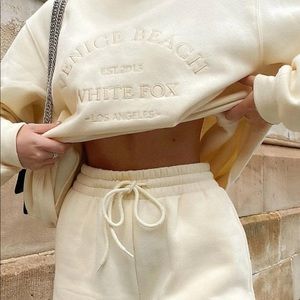 WHITE FOX BOUTIQUE NWT SWEATSHIRT AND SHORT